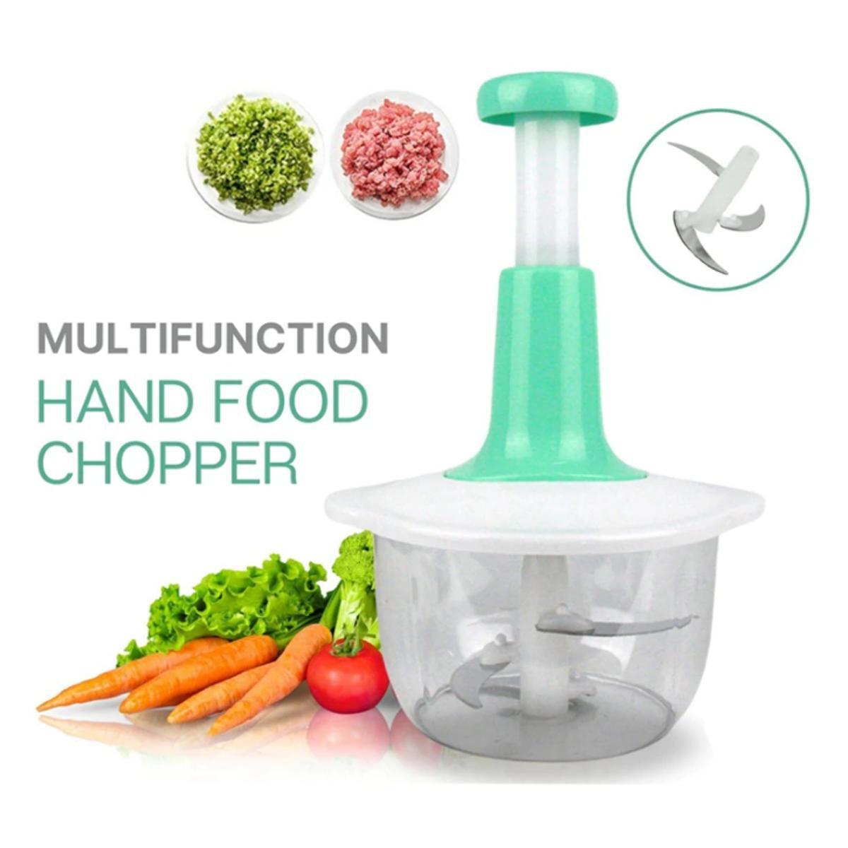 Food Hand Pat Manual Food Processor Chopper Cutter Vegetables and Spices Chopper