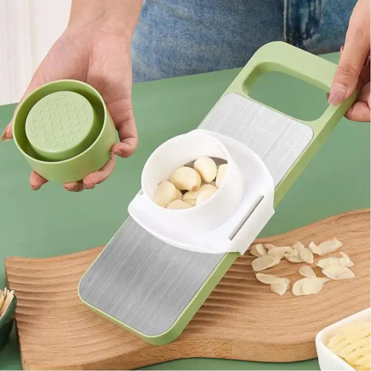 5-in-1 Stainless Steel Veg Cutter & Grater